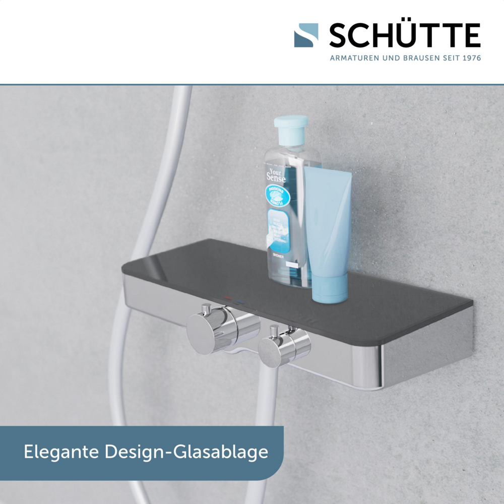 Schütte Thermostat Duscharmatur OCEAN Chrom/Anthrazit