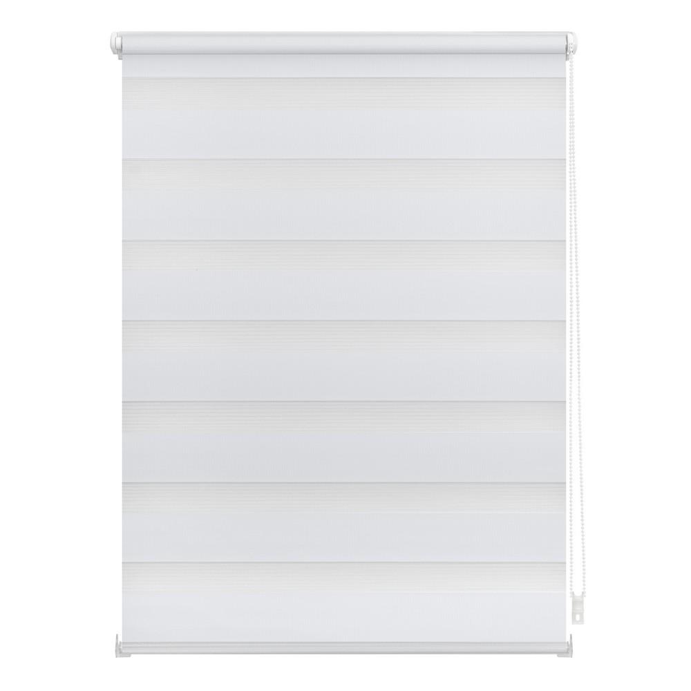 Lichtblick Duo-Rollo Haftfix, ohne Bohren, blickdicht Weiß, 60 cm x 150 cm (B x L)