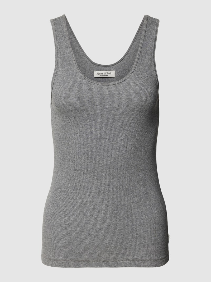 Tanktop mit U-Ausschnitt in hellgrau