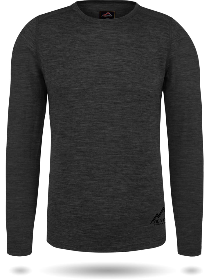Normani Outdoor Sports Herren Merino Unterwäsche-Set Melbourne/Sydney in Anthrazit günstig kaufen