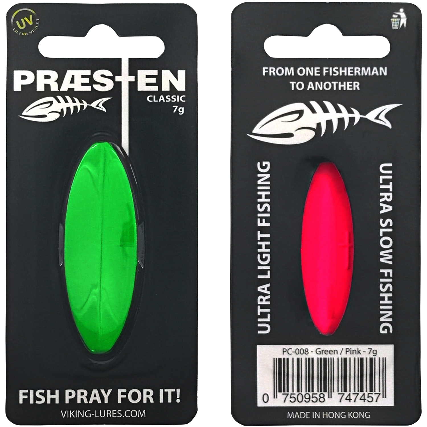 OGP Inlineköder Præsten Classic (Green Pink)