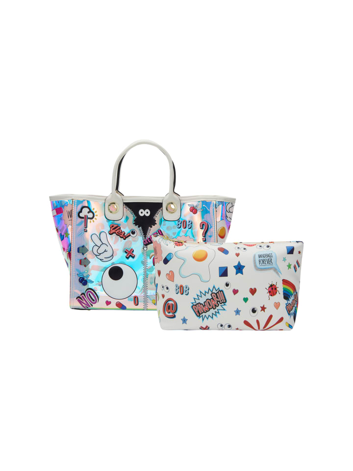 myMo Tote Bag Tote Bag in White Multicolor günstig kaufen onesize