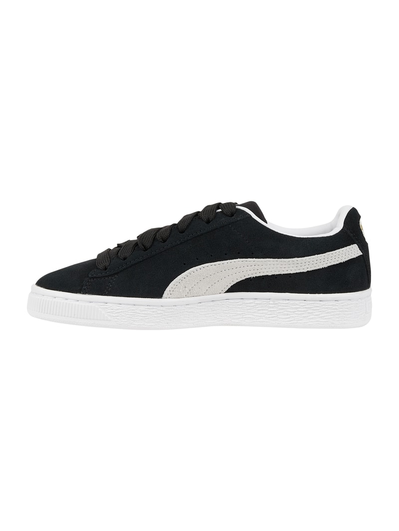Sneaker aus Leder Modell 'Classic' in schwarz