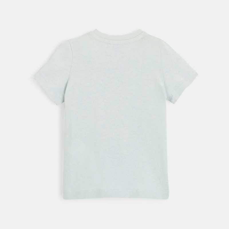 T-shirt manches courtes bébé garçon en jersey bleu Absorba