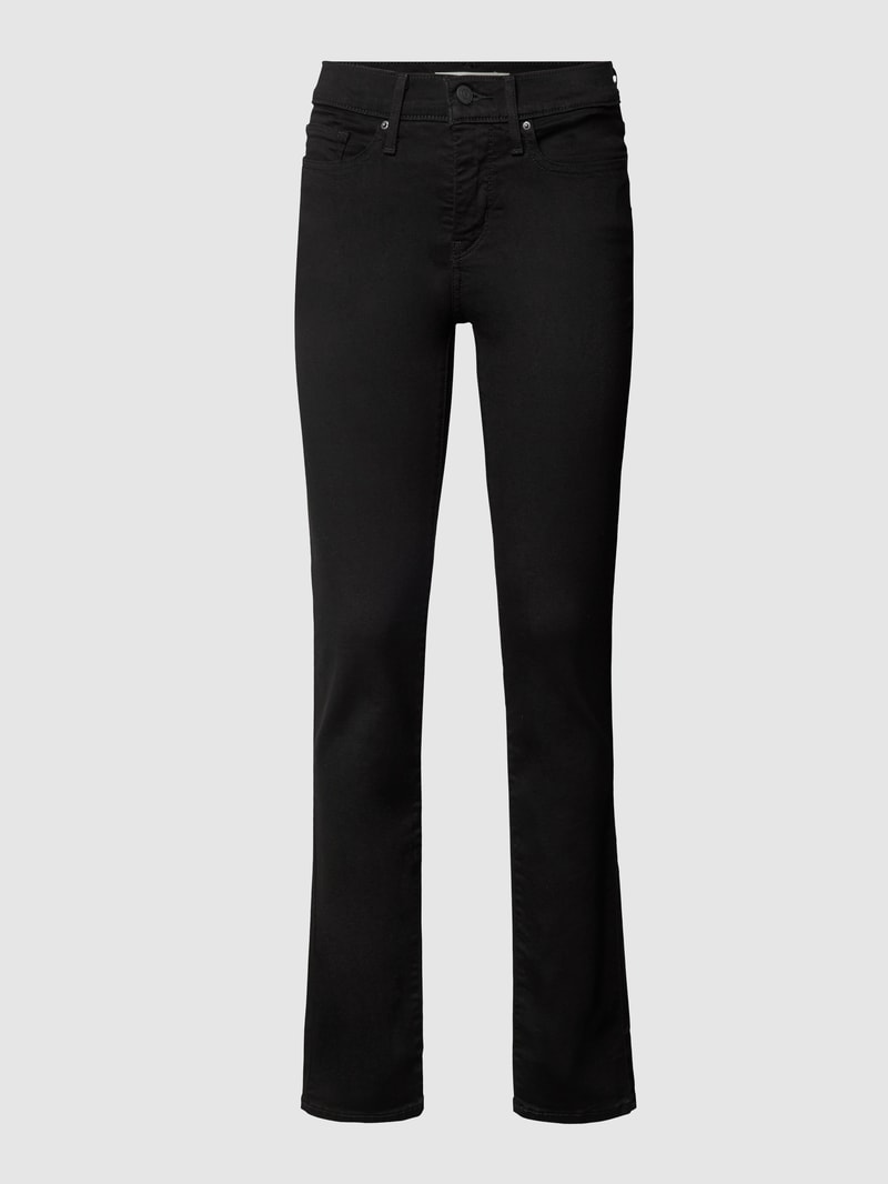 Shaping Slim Fit Jeans mit Stretch-Anteil Modell '312™' in schwarz