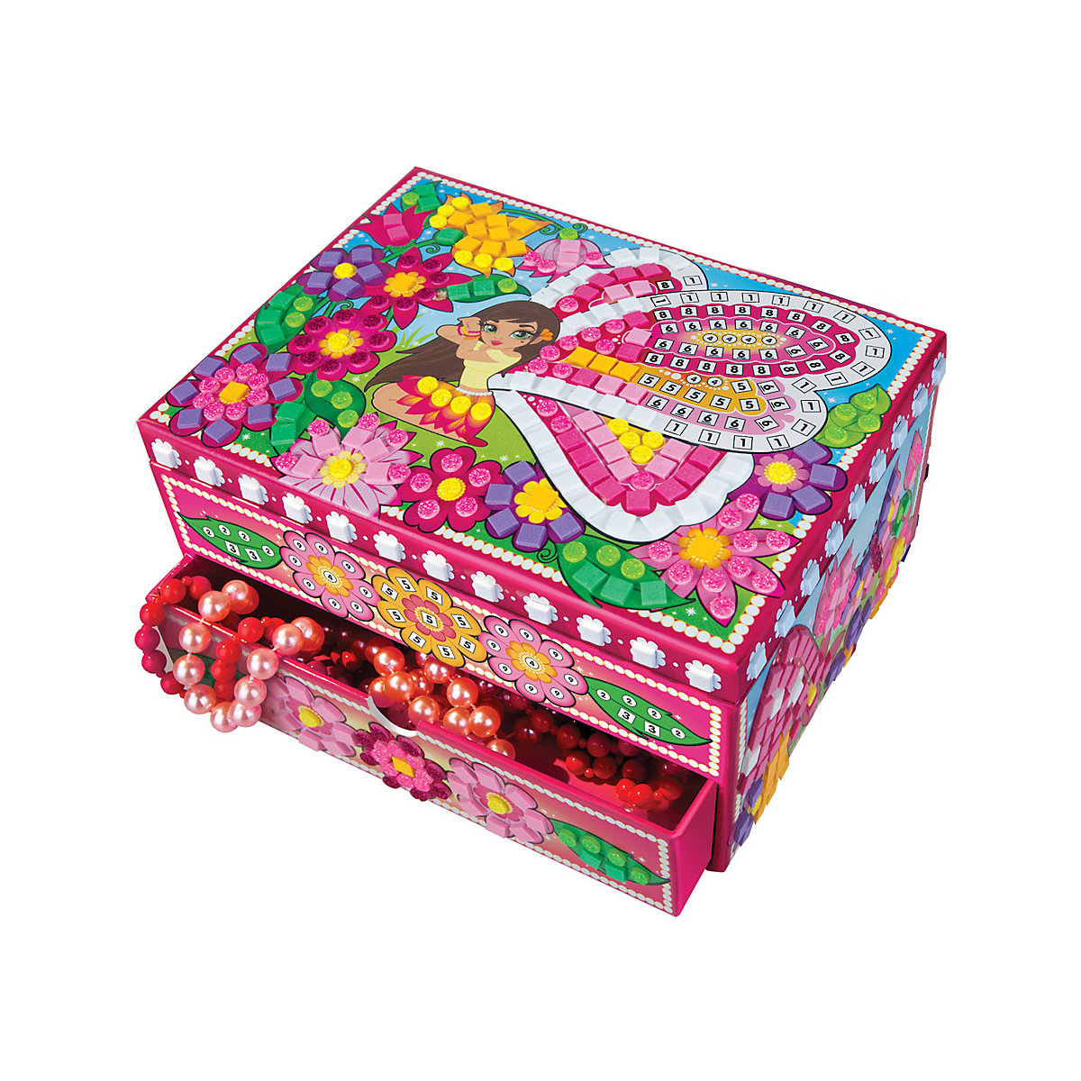 Sticky Mosaics Glitzernde Schmuckbox Fee