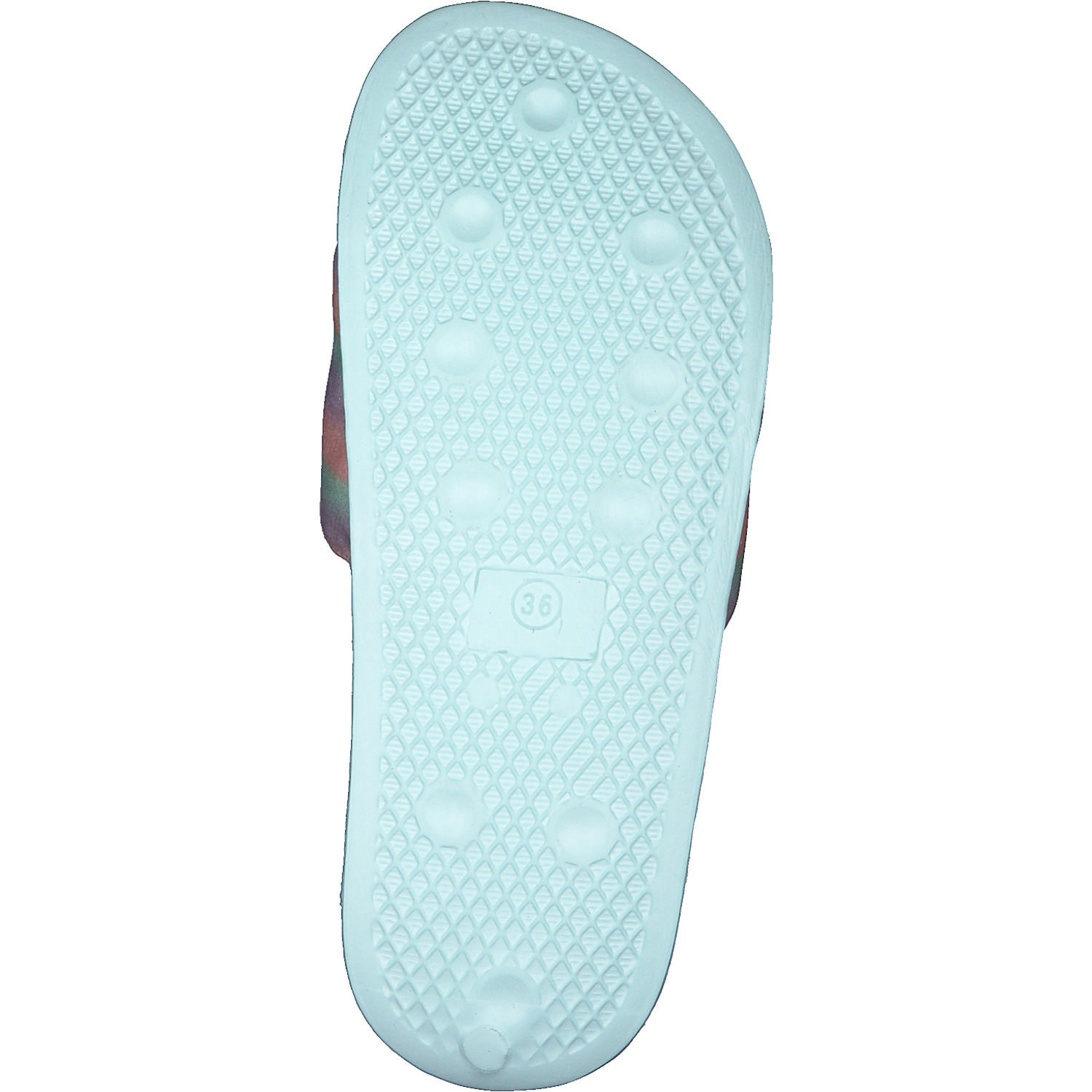 KangaROOS K-Slide Shine 18574, Badeschuhe, Kinder, mint/rainbow