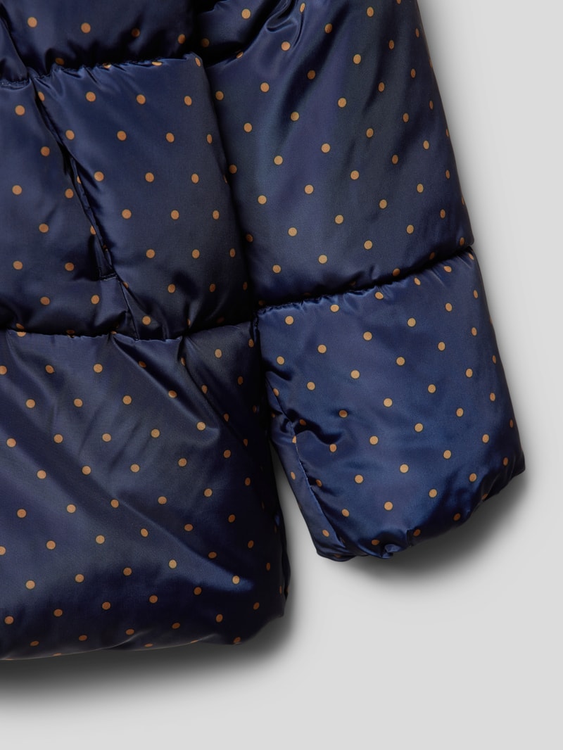 Jacke mit Allover-Muster in marineblau