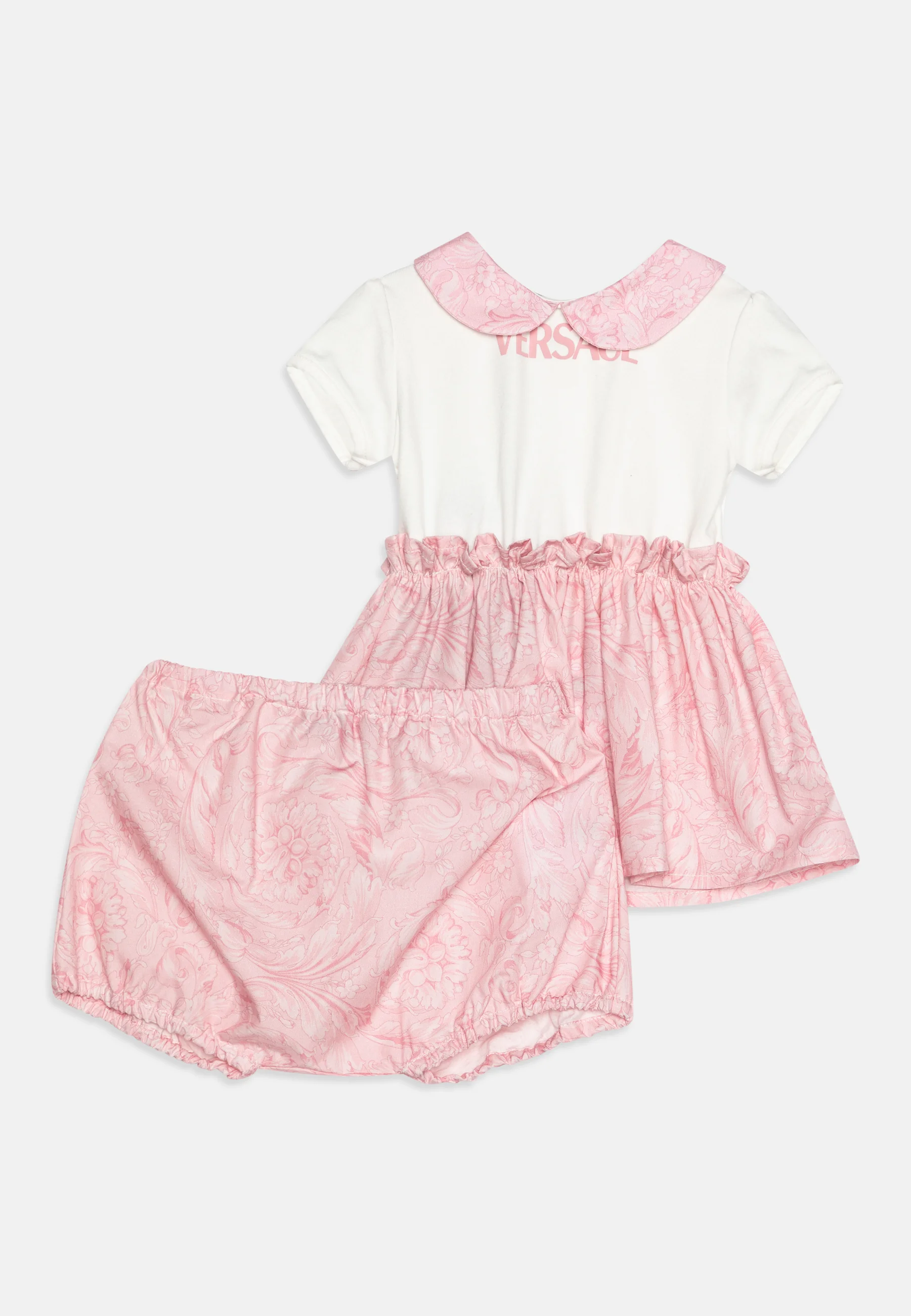 Versace VESTIDO DE BEBÉ CON ESTAMPADO DE LOGOTIPO BAROCCO PARA NIÑOS - Vestido de punto