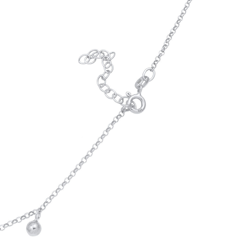 Elli Elli Collier Pendentif choker ball pour dames en 925/1000 argent  massif collier
