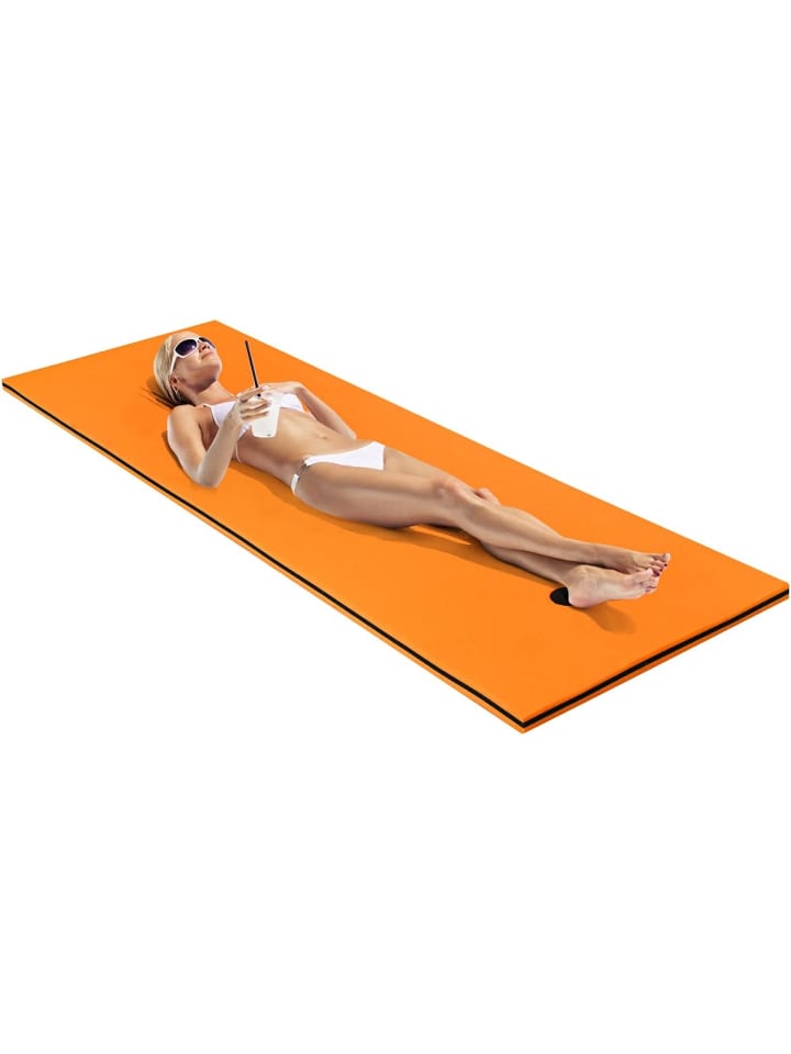 COSTWAY Schwimmmatte 210x66cm in Orange günstig kaufen onesize