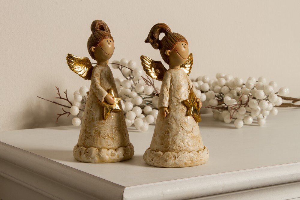 MyFlair My Flair 2er-Set Engel, creme /gold