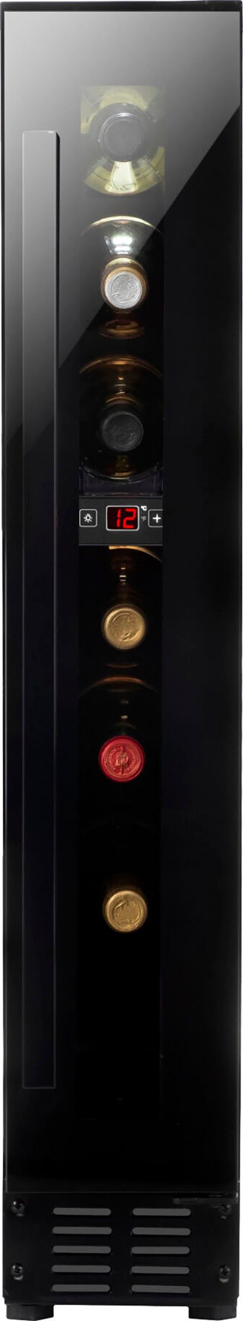Amica Weinkühlschrank WK 341 100-1 S,für 7 Standardflaschen á 0,75l, Standkühlschrank