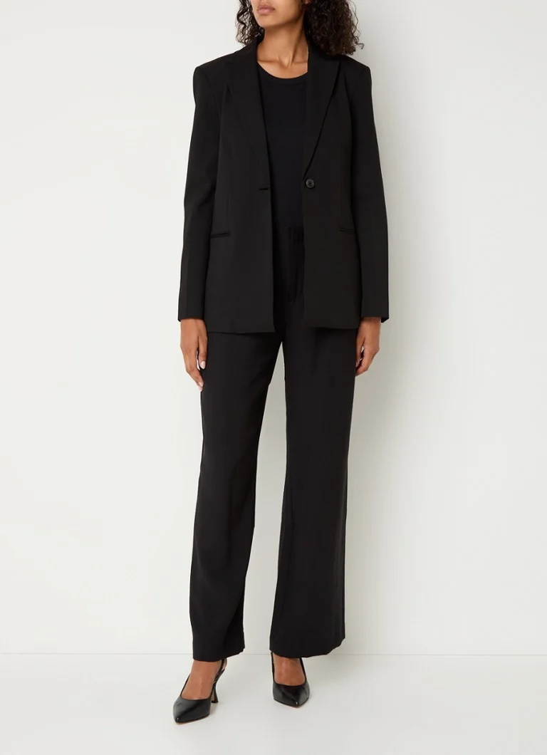 Blazer Calvin Klein con tasche a filetto e spalline