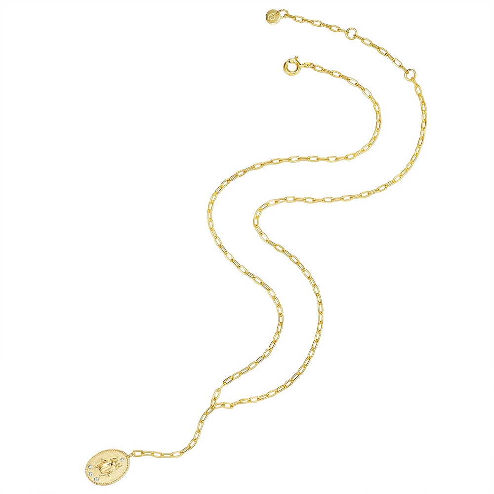 Glanzstücke München Collier en argent Argent sterling Oxyde de zirconium (CZ) en Or jaune collier