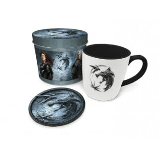Pyramid Geschenkset (Tasse & Untersetzer in Geschenkdose) - The Witcher (Taste Of Steel)