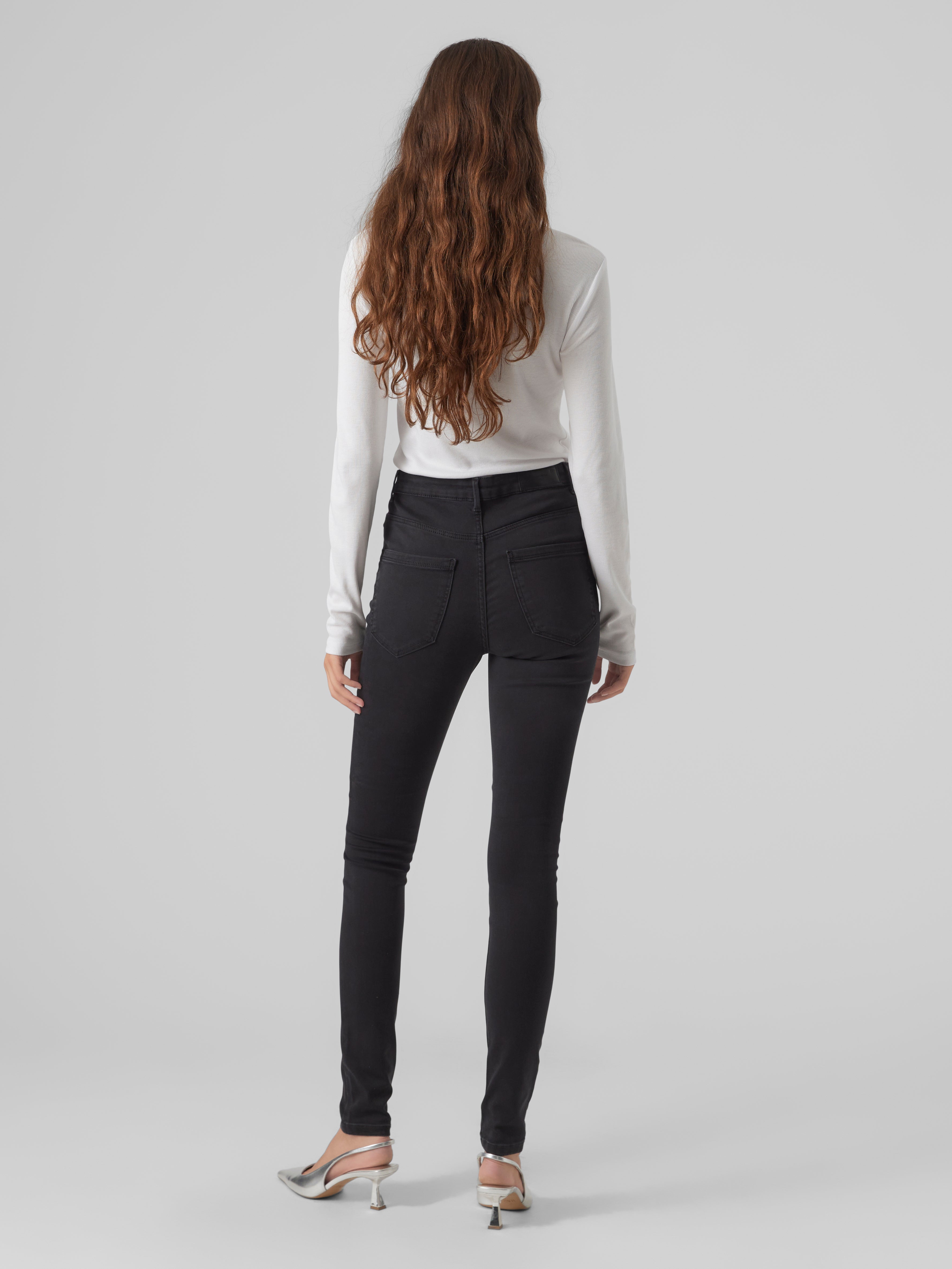 VMSOPHIA Hohe Taille Slim Fit Jeans