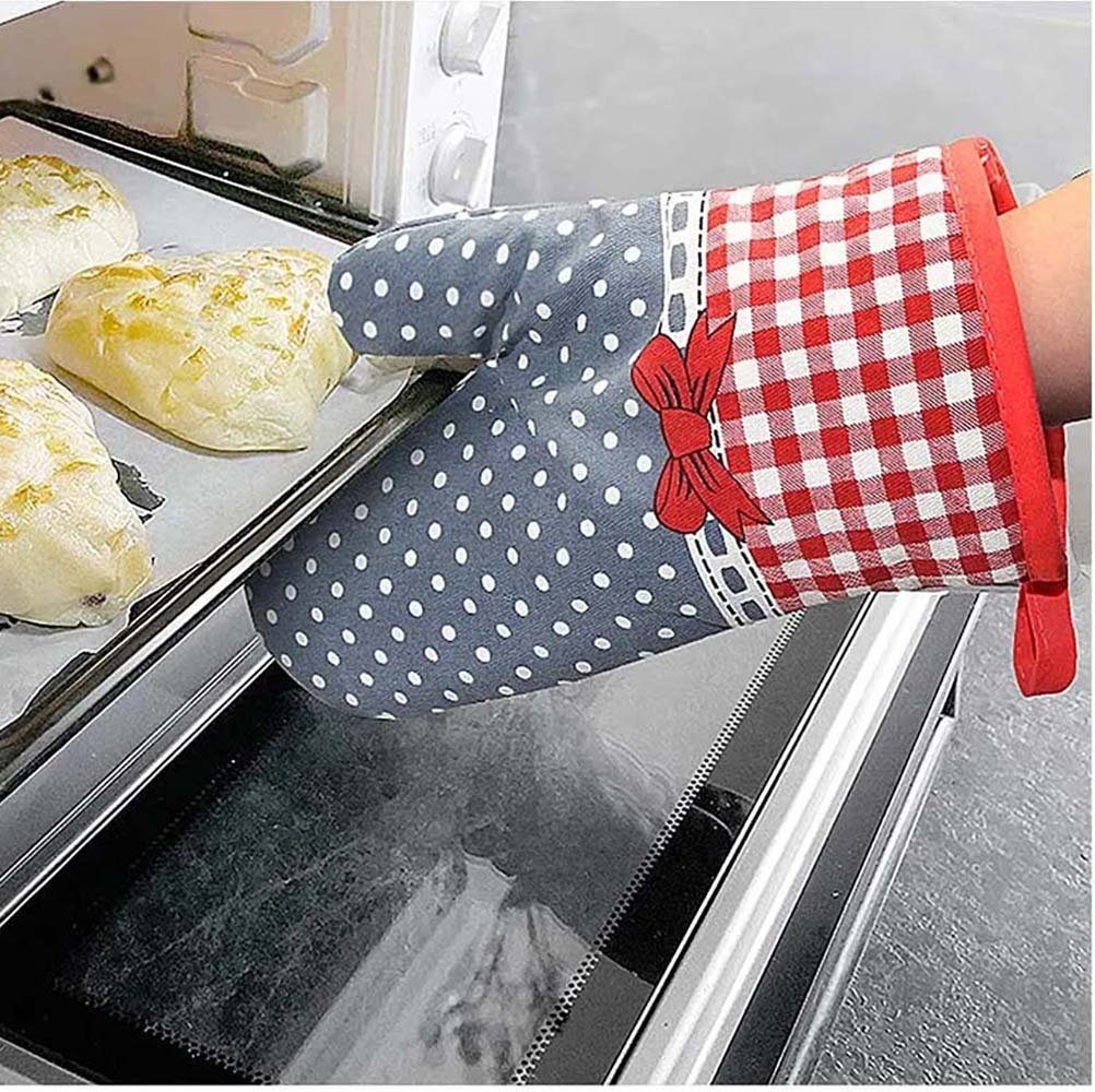 DRSEON Topfhandschuhe 2 Stück Ofenhandschuh Isolationshandschuhe Hitzebeständig, (2-tlg)