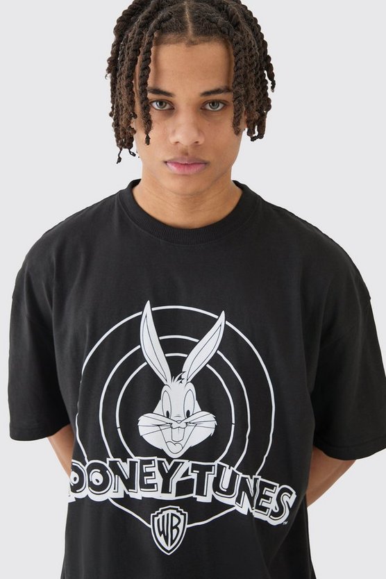 Oversize T-Shirt mit lizenziertem Looney Tunes Print