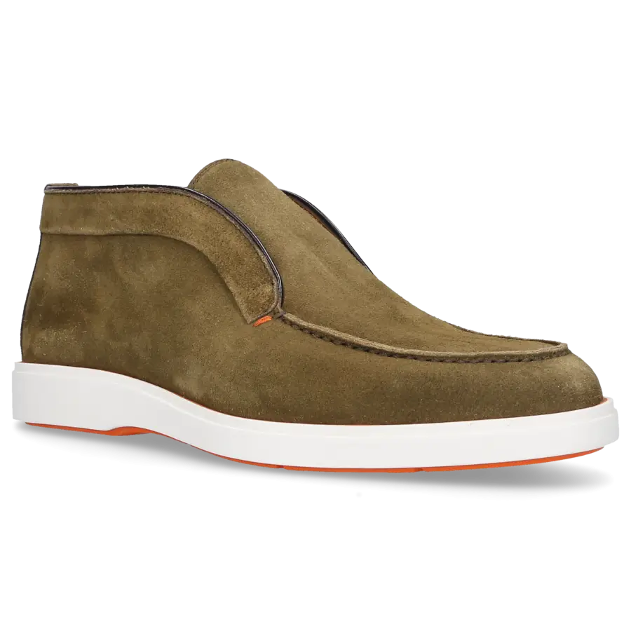 Santoni - Stiefeletten DESERT BOOT Veloursleder - grün