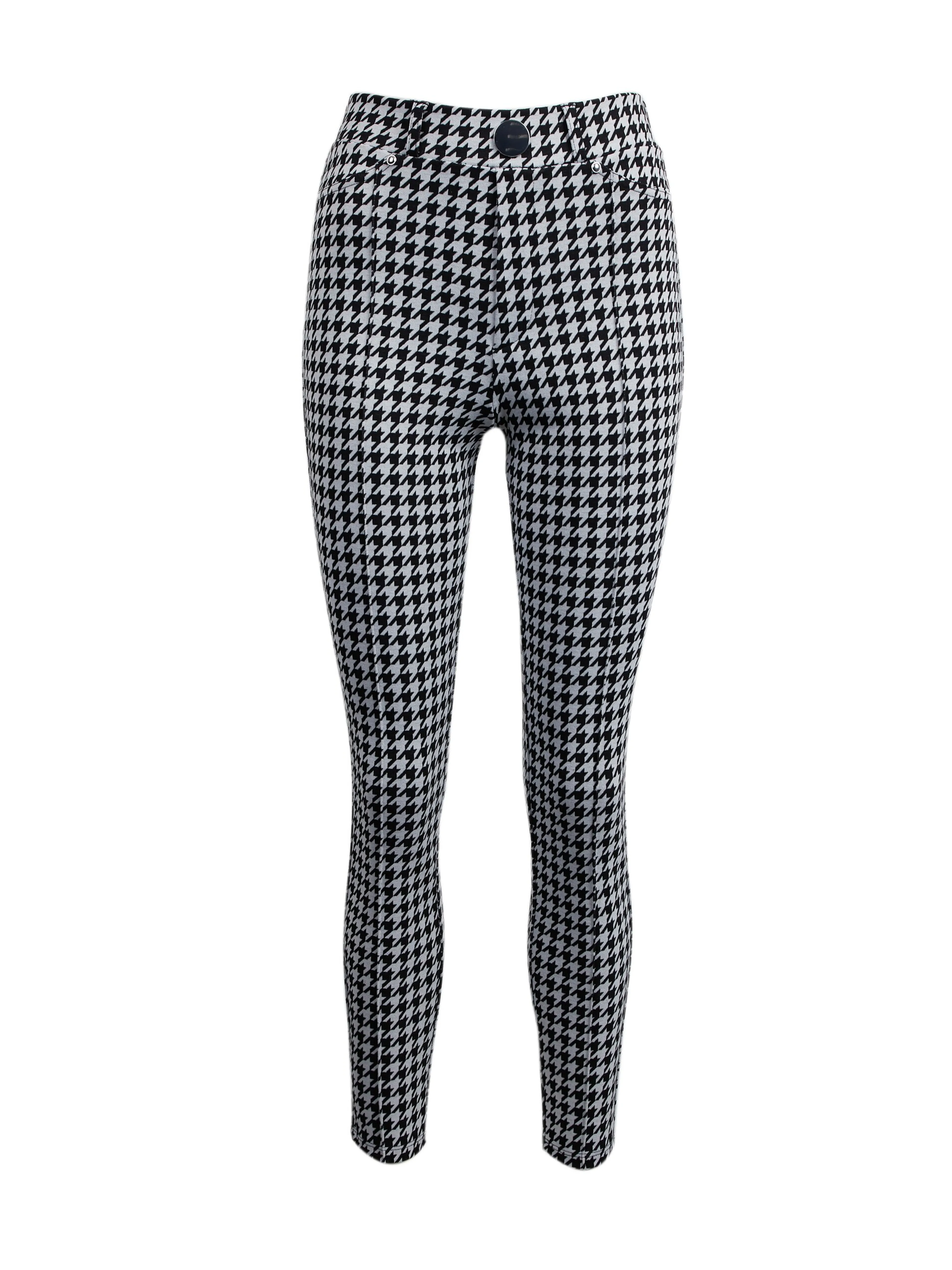 Weiß und schwarz gemusterte ORSAY-Hose für Damen