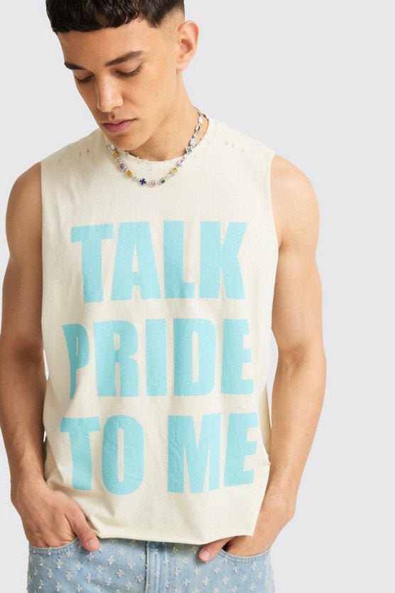 Kastiges zerrissenes Pride To Me Tanktop