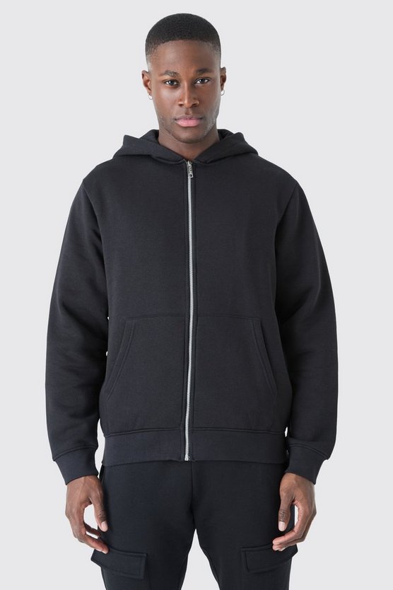 Basic Hoodie mit Reißverschluss