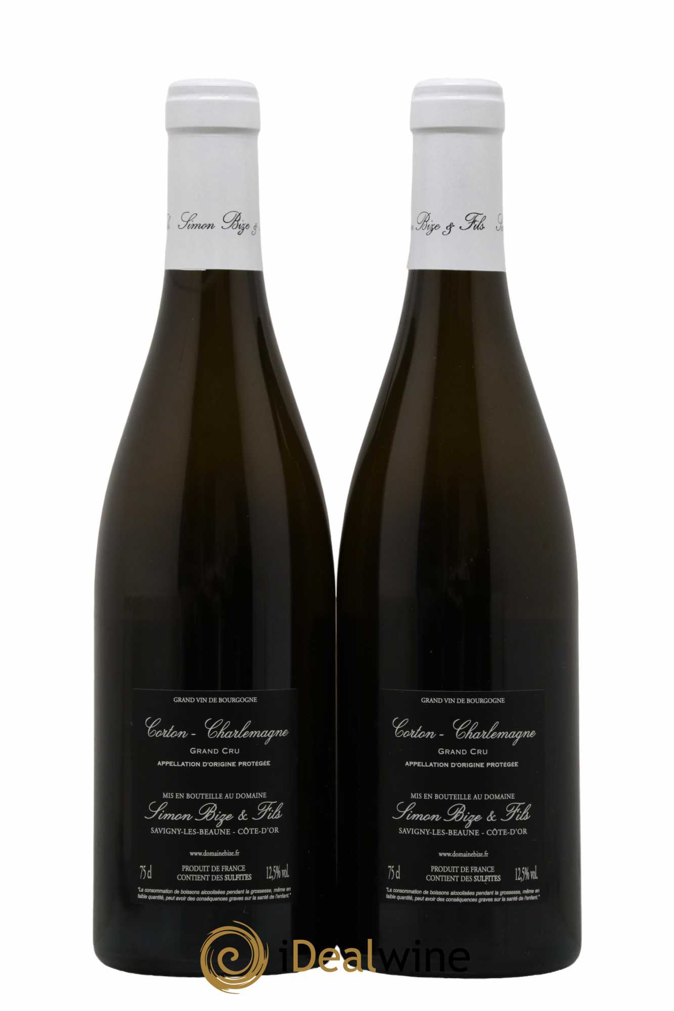Corton-Charlemagne Grand Cru Simon Bize & Fils  2021 - Lot de 2 Bouteilles