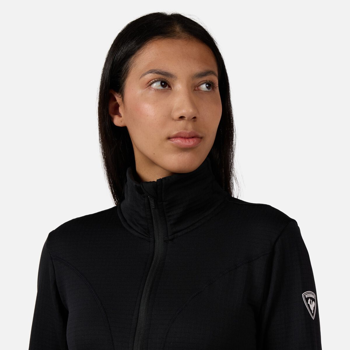 Damenfleecejacke mit durchgehendem Reißverschluss Blackside