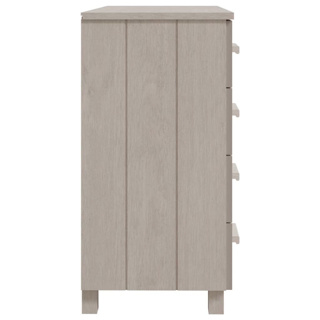 vidaXL Sideboard Sideboard HAMAR Weiß 79x40x80 cm Massivholz Kiefer (1 St)