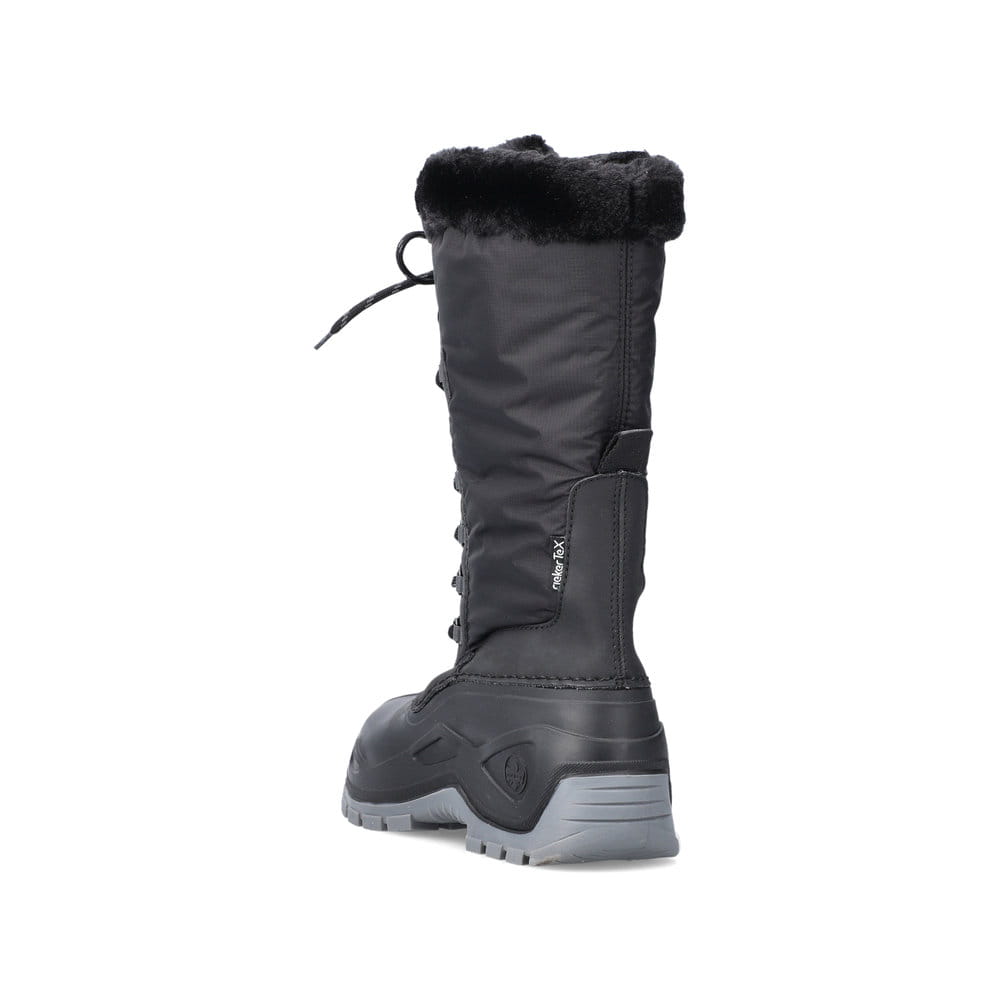 Rieker Damen Hochschaftstiefel tiefschwarz