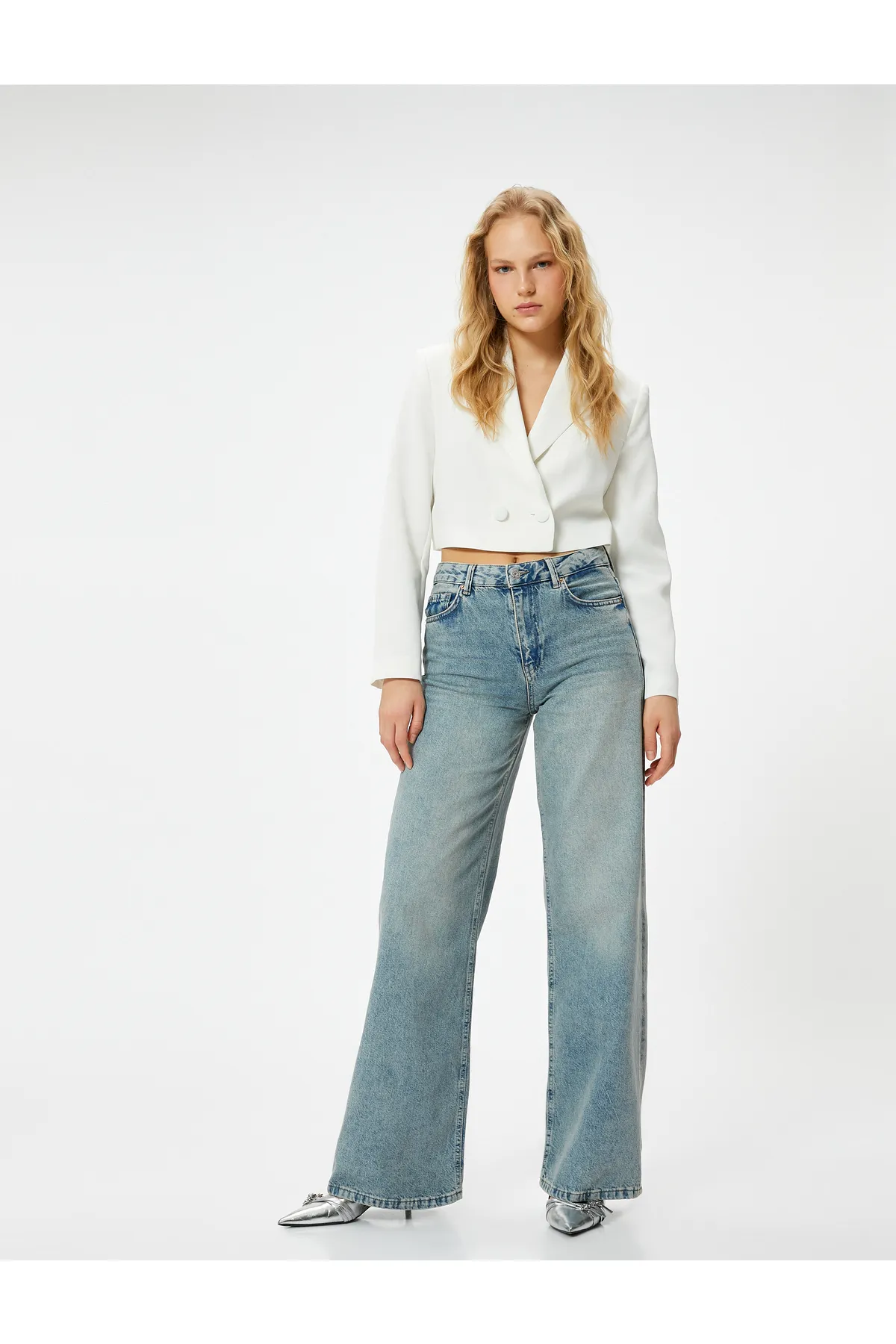 Koton  Jeans mit weitem Bein und normaler Taille - Bianca Wide Leg Jeans