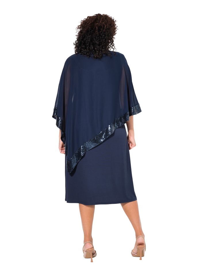 Ulla Popken Midikleid in marine günstig kaufen