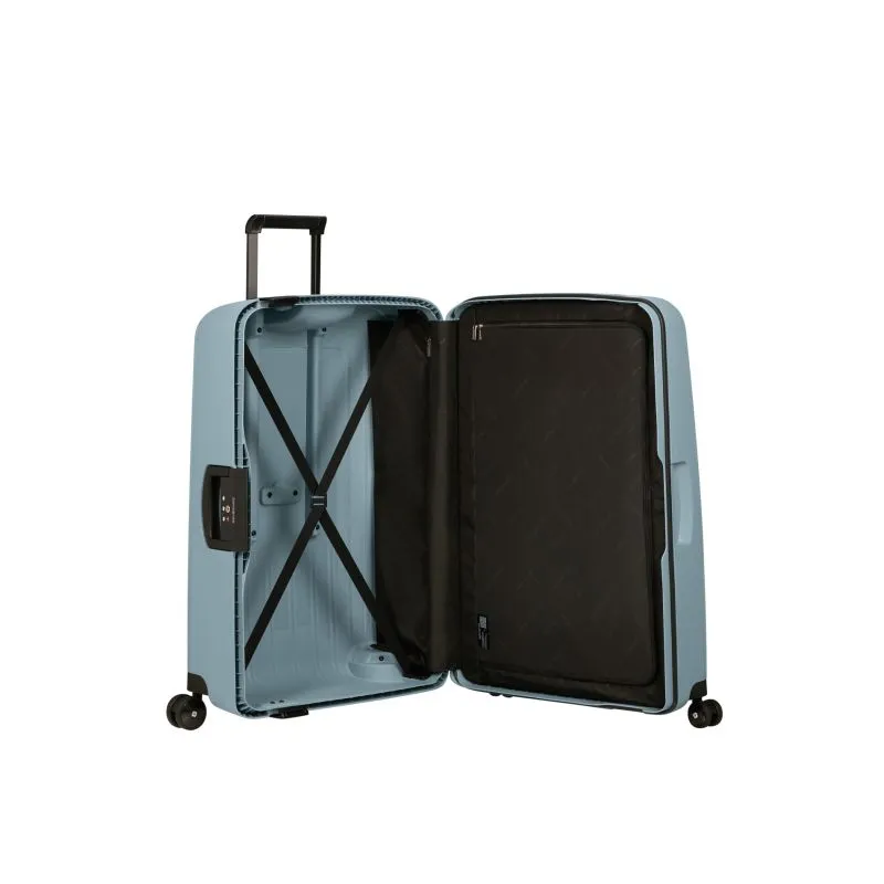 Samsonite S'CURE Spinner 75\/28 mit 4 Rollen L - ICY BLUE
