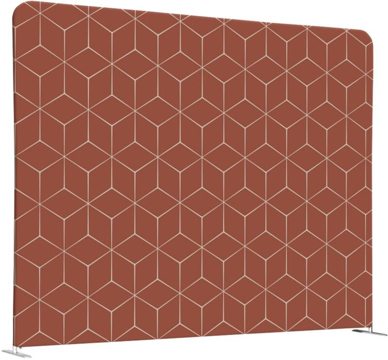 SHOWDOWN EU Raumteiler Aluminium Rost 1.500 x 1.500 x 450 mm