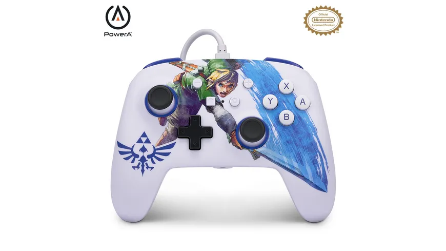 PowerA Enhanced Wired Controller für Nintendo Switch – Zelda Master Sword Attack