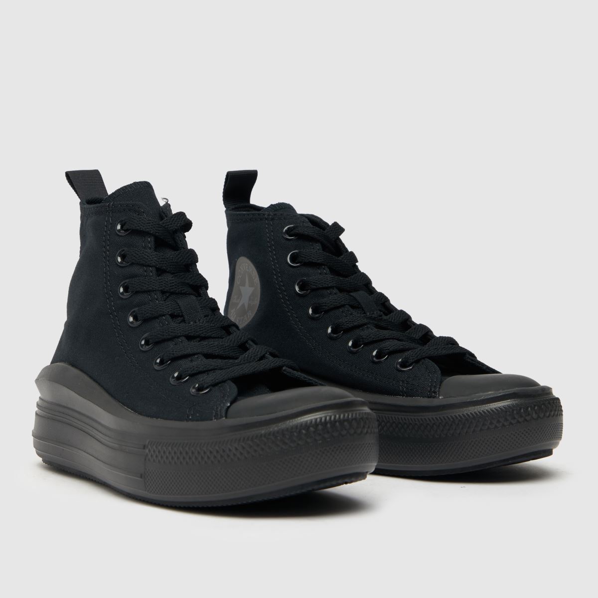 Converse svarta All Star Move Hi Youth-sneakers