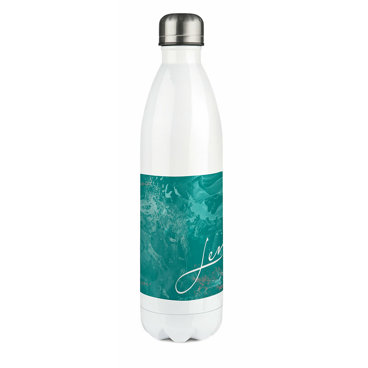Edelstahl Kinder Thermoflasche / Trinkflasche bunt Traum Farbe petrol Spülmaschinenfest, Auslaufsicher, Bruchfest, Doppelwandig, Für Heißgetränke geeignet, Mit Deckel, Isoliert