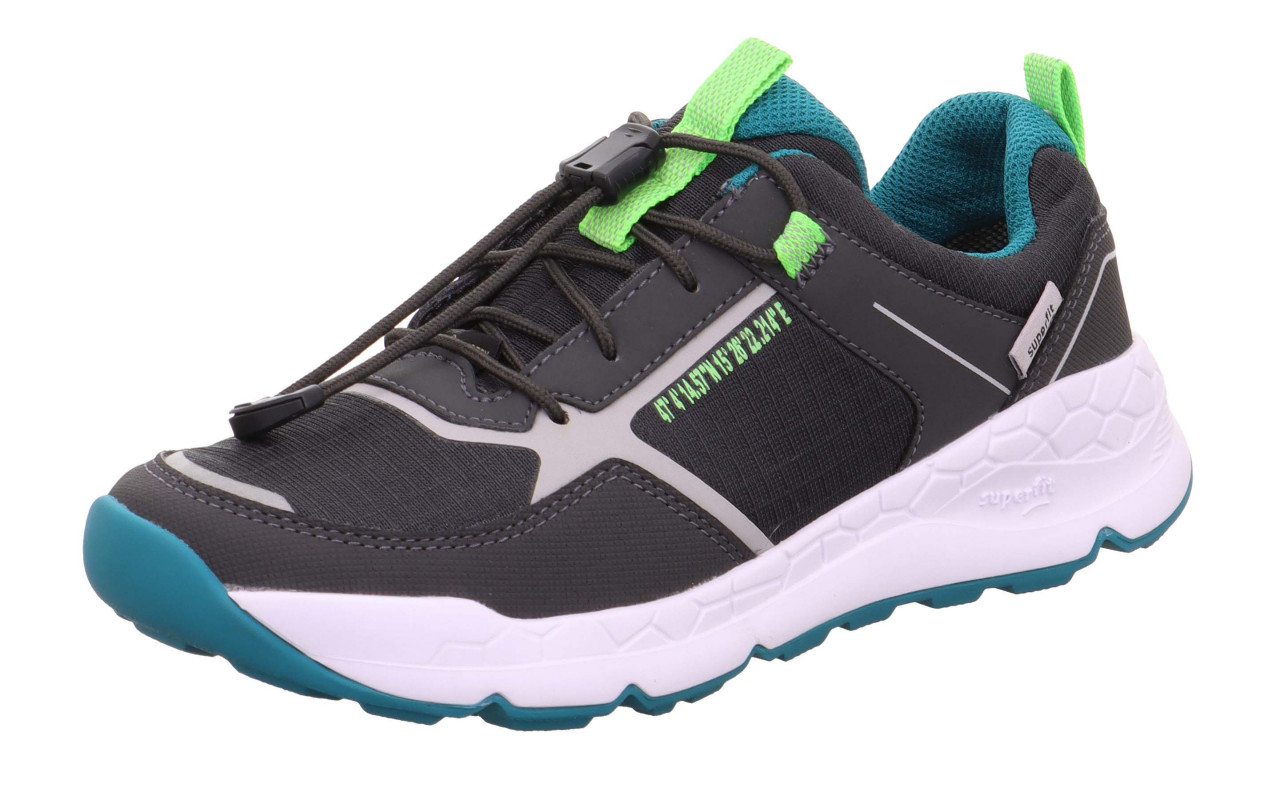 FREE RIDE - Grau/Grün Sneaker low mit Schnellverschluss