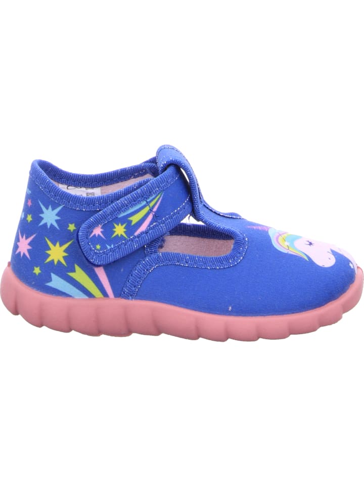 Fischer Markenschuh Hausschuh in blau günstig kaufen