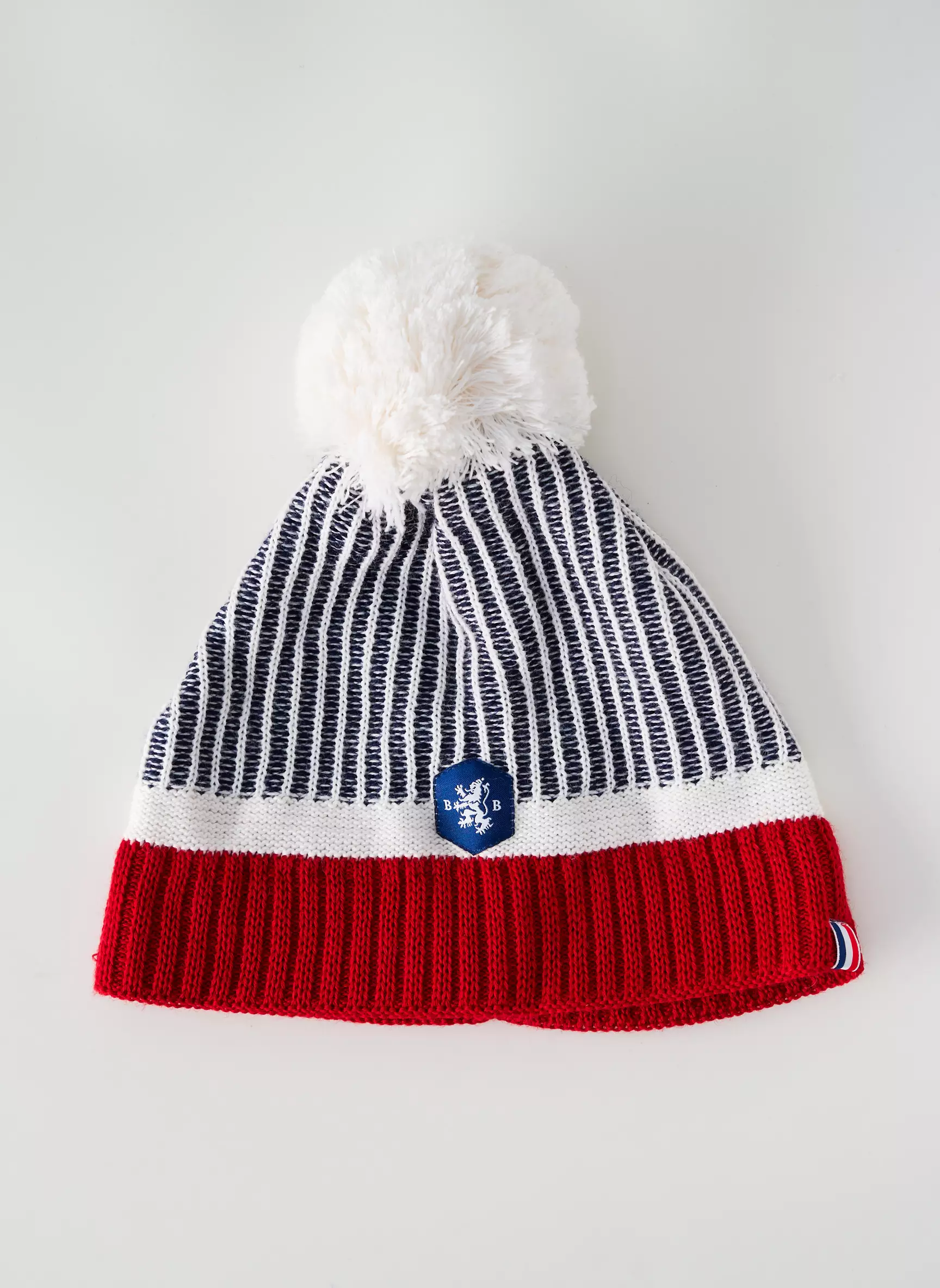 Blanc Bonnet Bonnets Homme couleur rouge