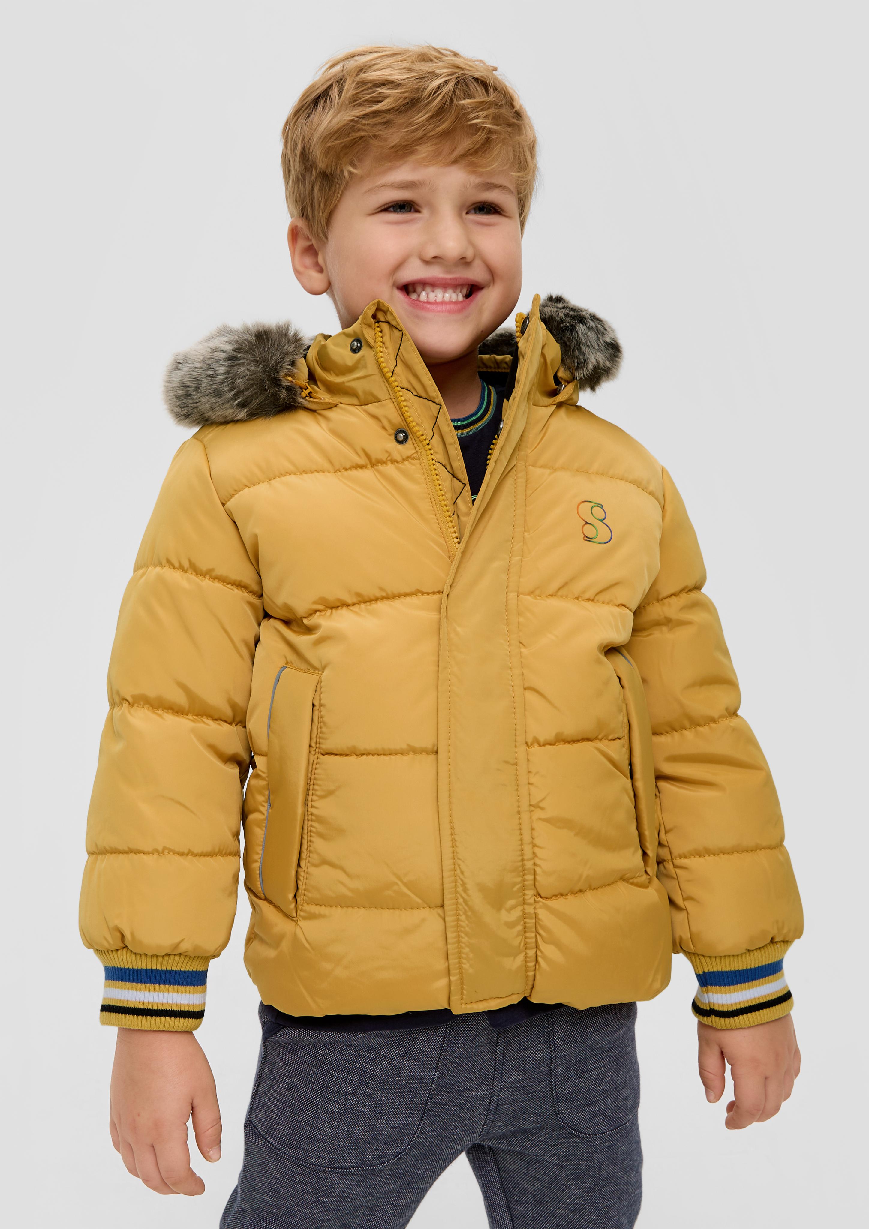 Steppjacke mit abnehmbarem Kunstfell  2132278-1730