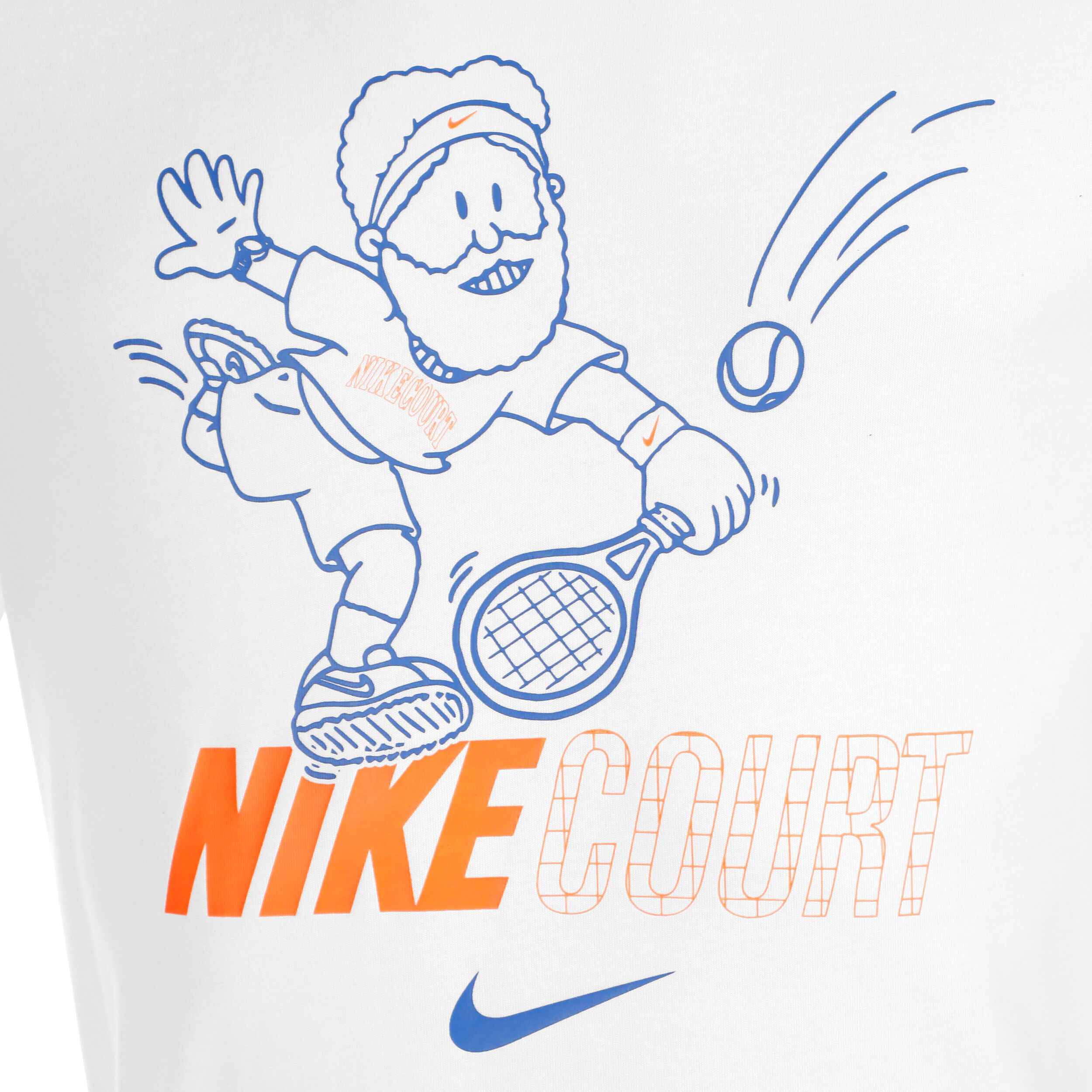 Court Dri-Fit T-Shirt Herren - Weiß, Mehrfarbig