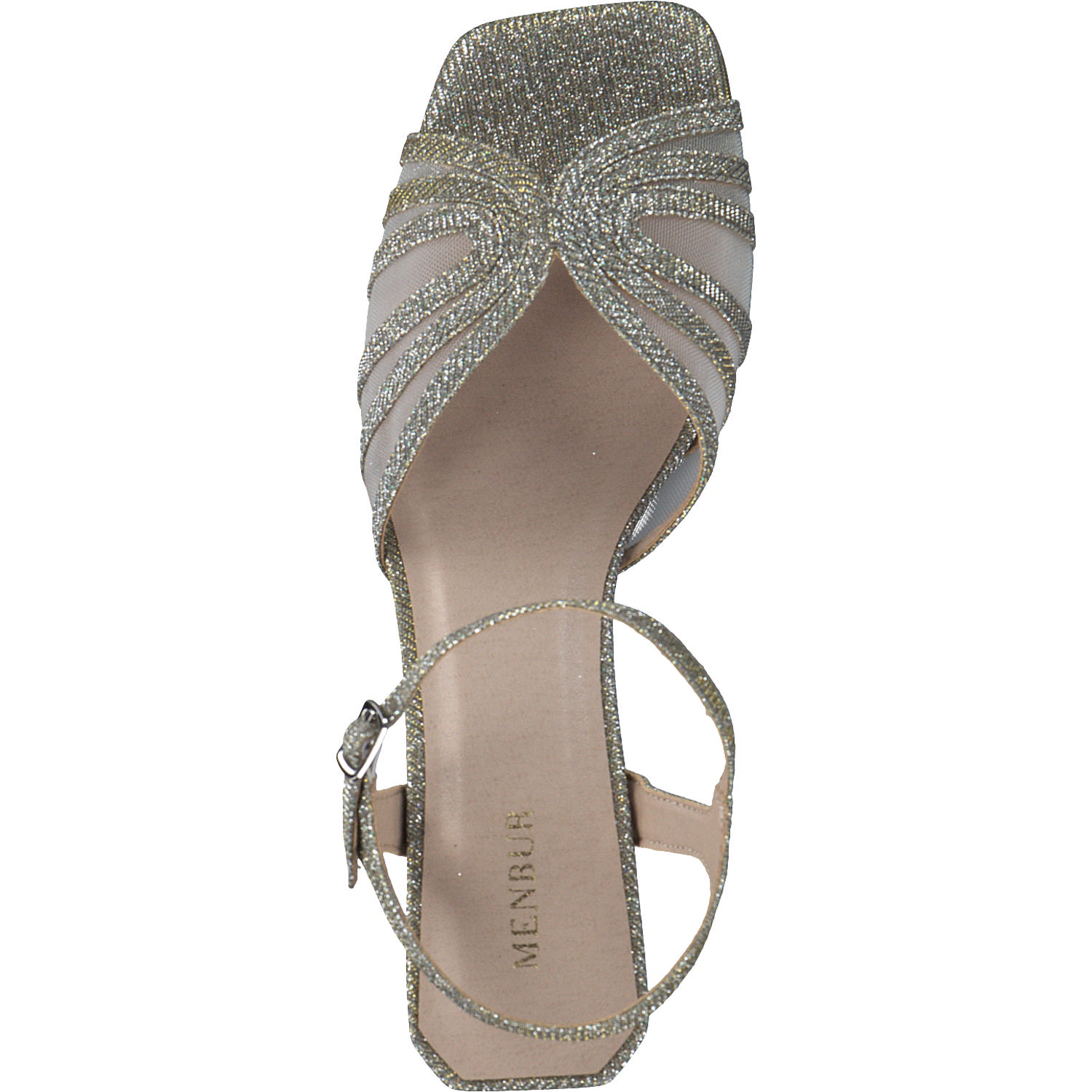 Menbur 24156, Plateau-Sandaletten, Damen, grey