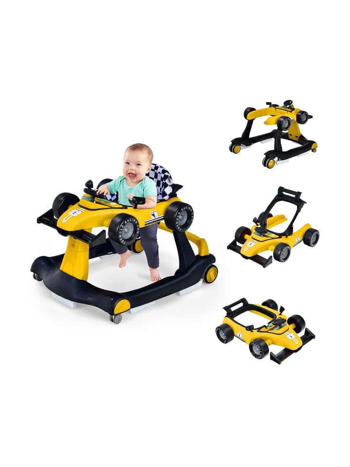 COSTWAY 4 in 1 Lauflernwagen in Gelb günstig kaufen 75 cm
