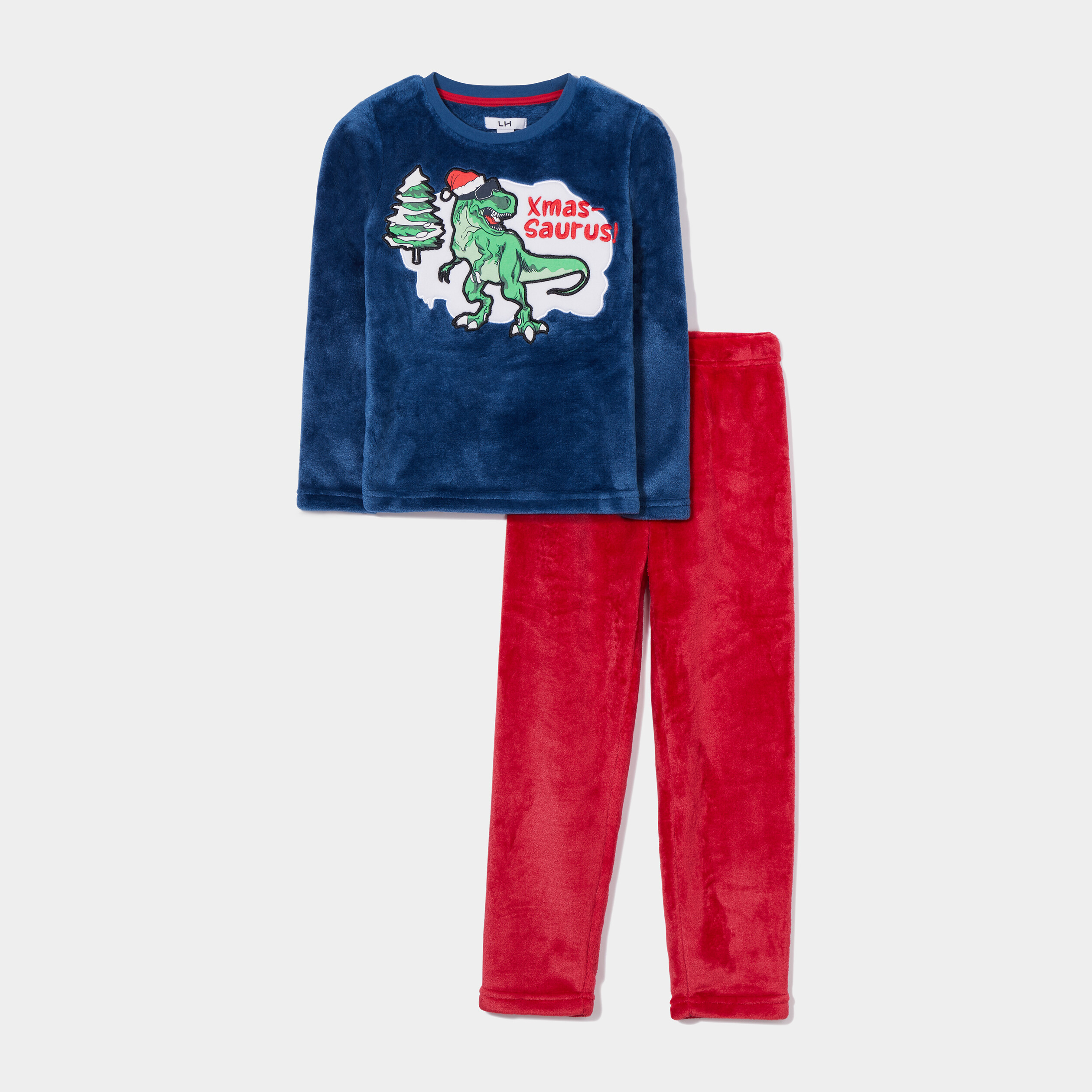 Ensemble pyjama pantalon pilou bleu marine garçon | La Halle