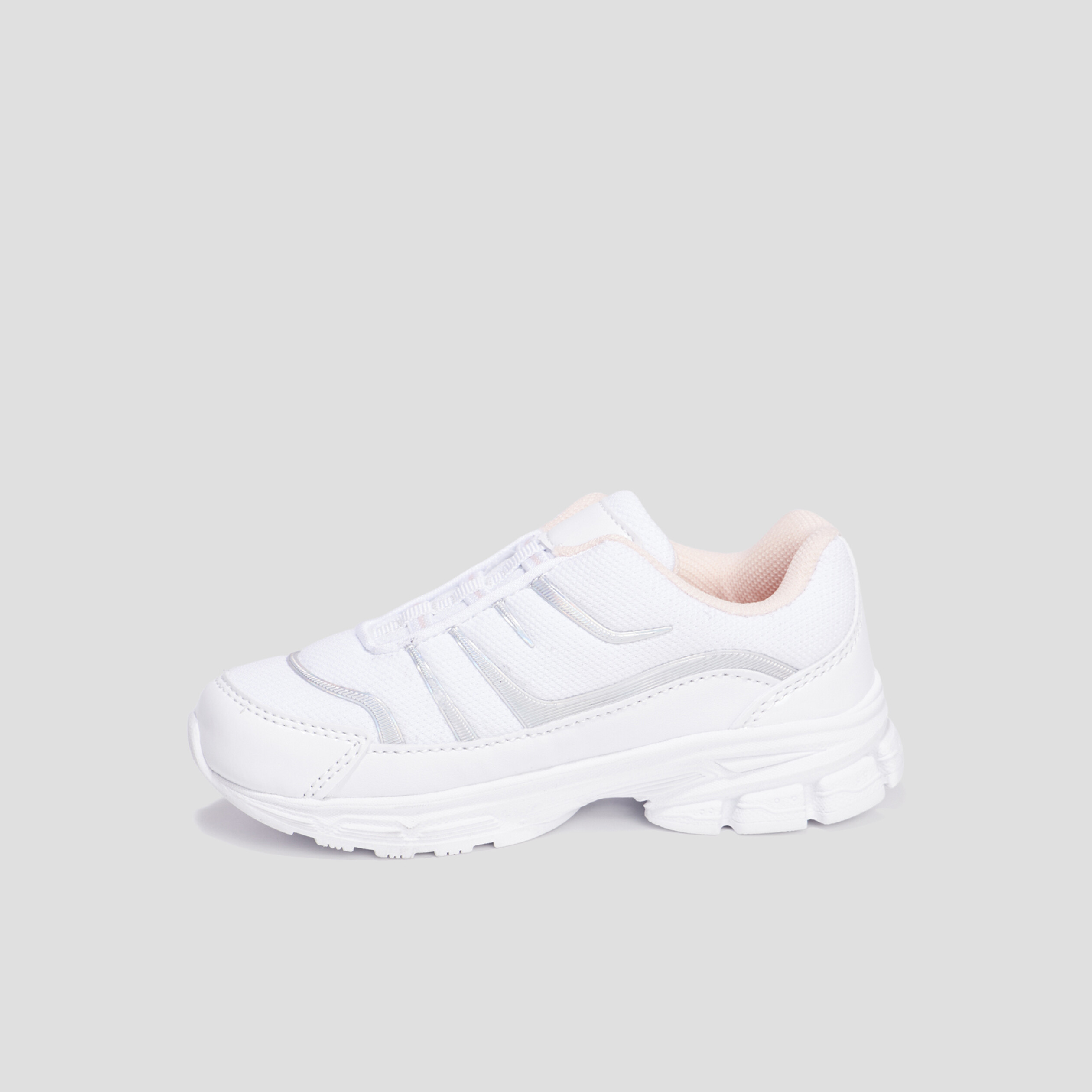 Baskets running Liberto blanc fille | La Halle