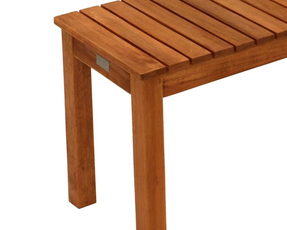 DEGAMO Hockerbank MERIDA (1 St), 2-sitzer 78cm, Eukalytpus Holz geölt