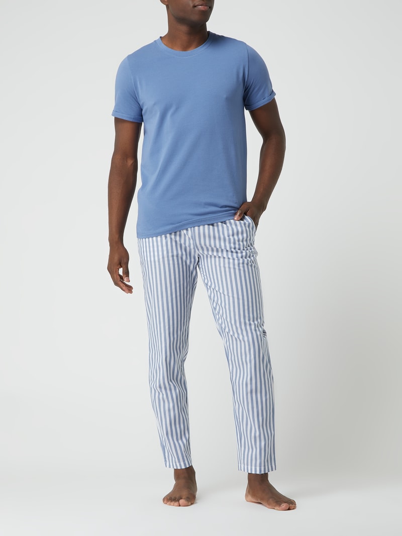 Pyjama-Hose aus Baumwolle in blau