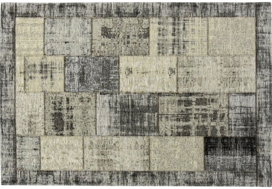 Trendhopper Webteppich Pablo Grau-Braun 155 x 230 cm